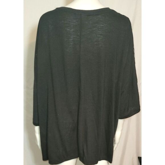 Catherine's Graphic Print Top Pullover Three Quarter Sleeve - Size 1X - Picture 4 of 8